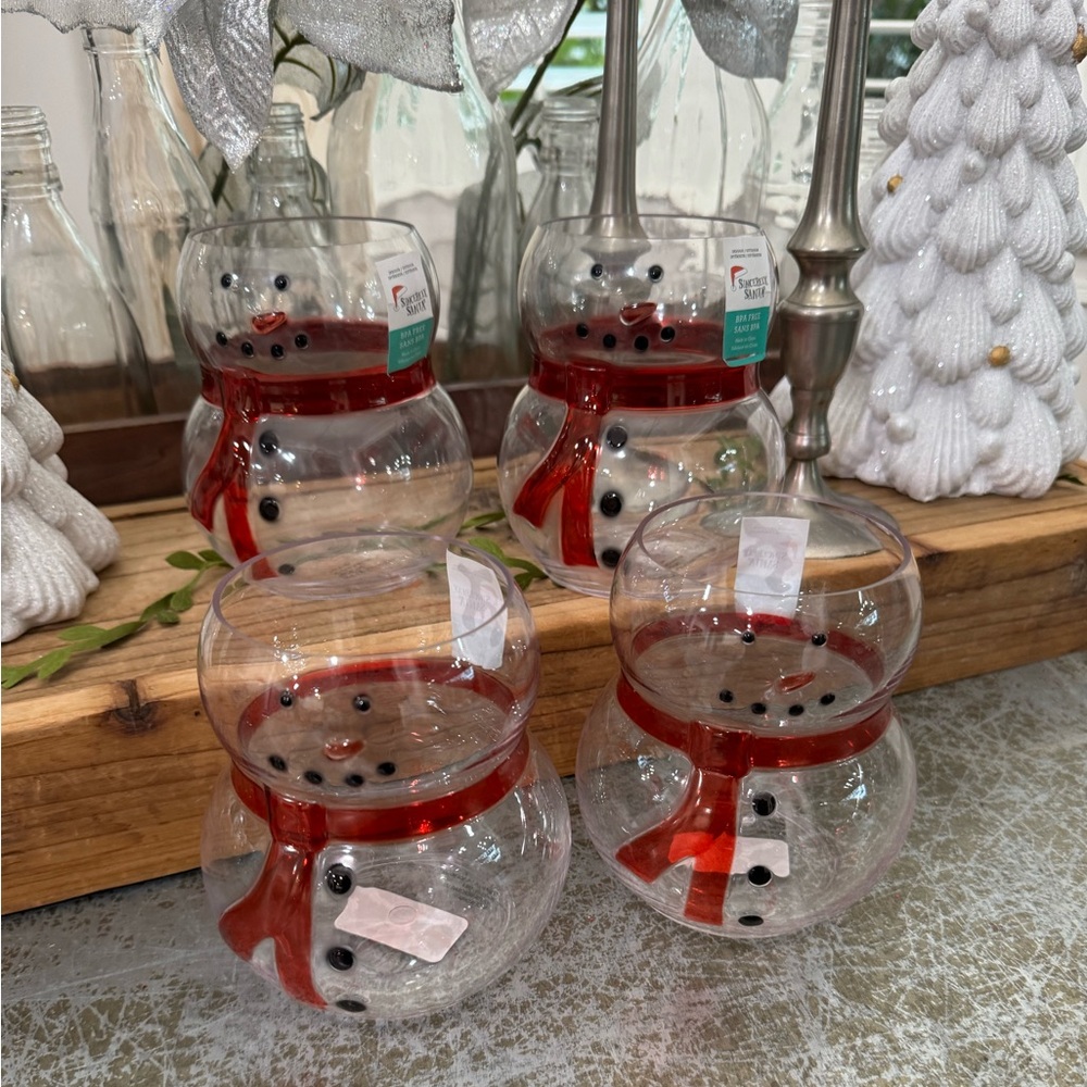 SINCERELY SANTA PLASTIC CHUBBY SANTA BAR GLASSES 4
